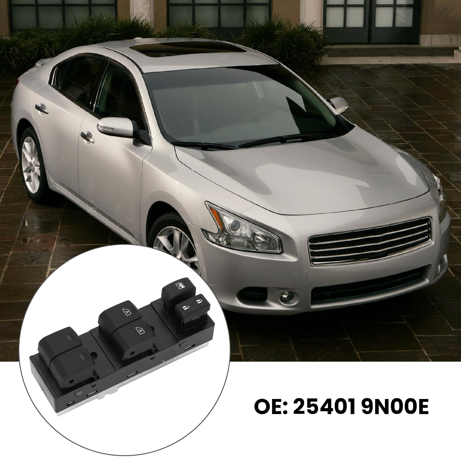 Elektrischer Fensterheberschalter Für Linkslenker 25401 9n00e Für Nissan Maxima 2009-2014, Premium Abs