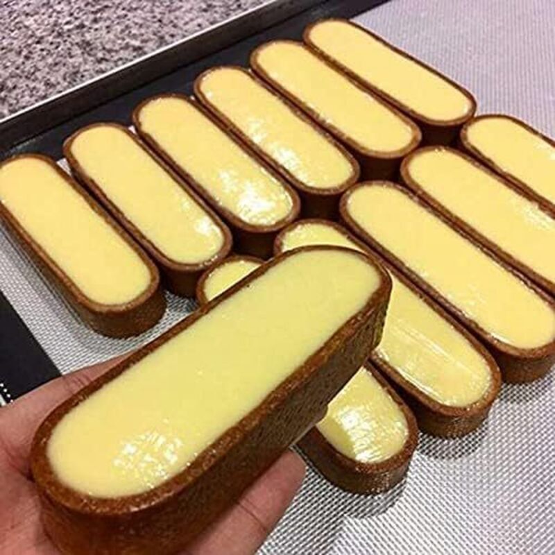 Perforierte Ovale Gebäckringe Aus Edelstahl – 10er-set Für Kuchenformen, Hochfest Und Leicht Zu Reinigen