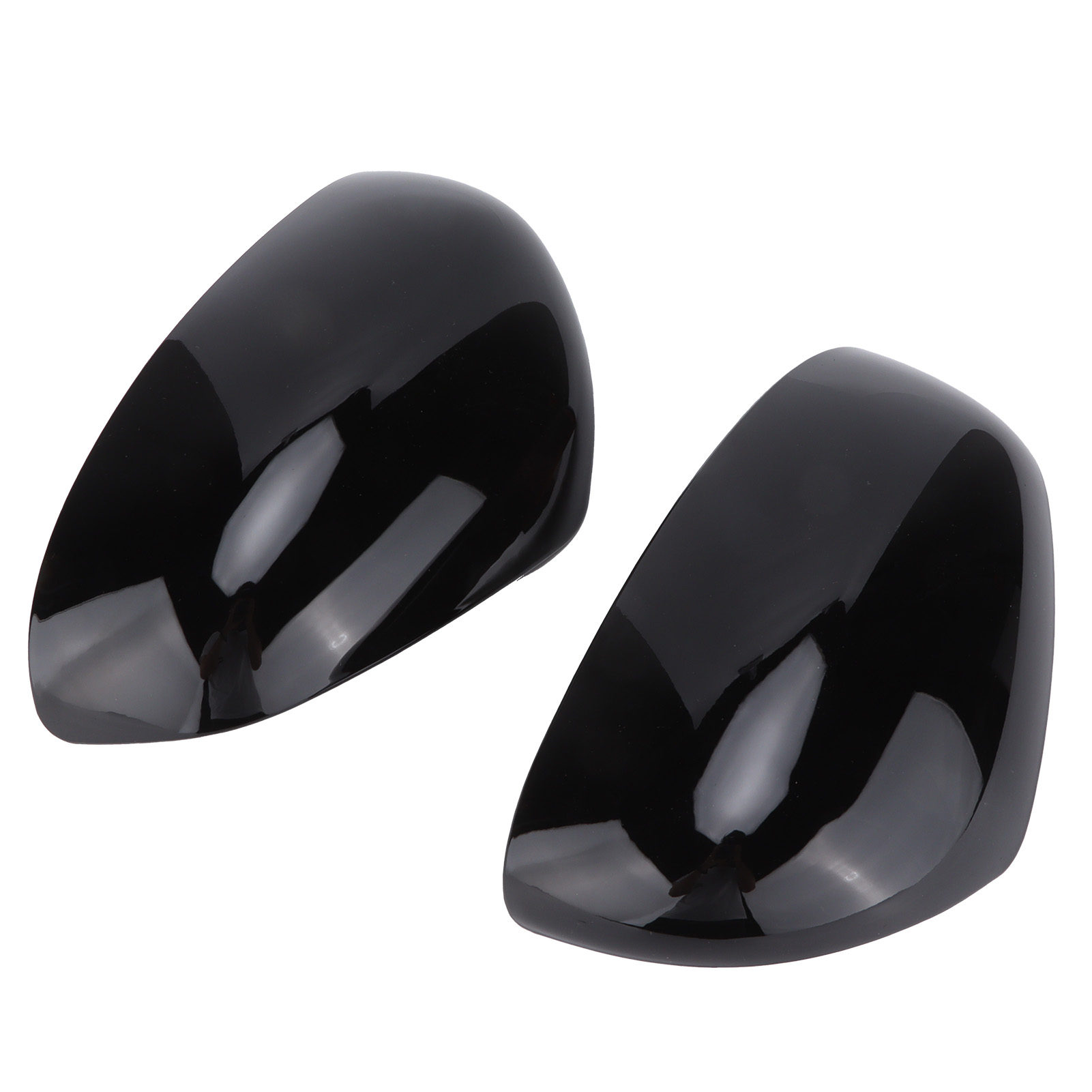 Spiegelschutz-set Zum Aufkleben, Erweiterter Schutz Für Smart Fortwo/forfour 453 (2015–2021), Glänzend Schwarz