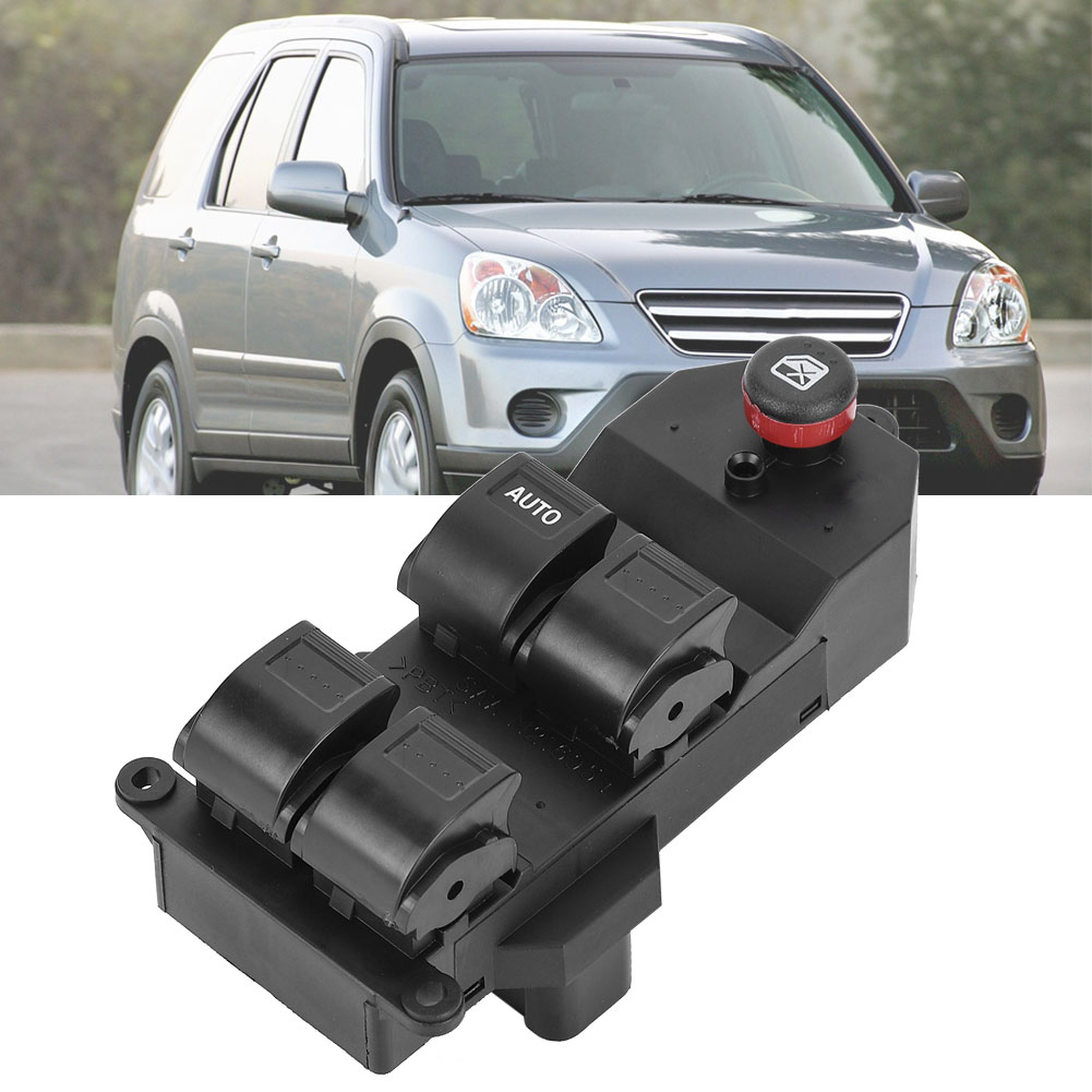 Fensterheberschalter Für Honda Cr-v (2002–2006) Und Civic (2001–2005) – Steuermodul Links 35750-sae P03 Abs Schwarz Oe-kompatibel