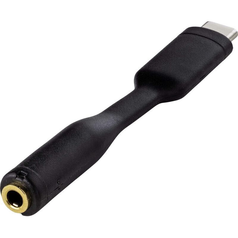Usb-c-auf-3,5-mm-klinken-audioadapter – 8 Cm Flexibles Kabel, Vergoldete Kontakte, Artikelnummer A697782