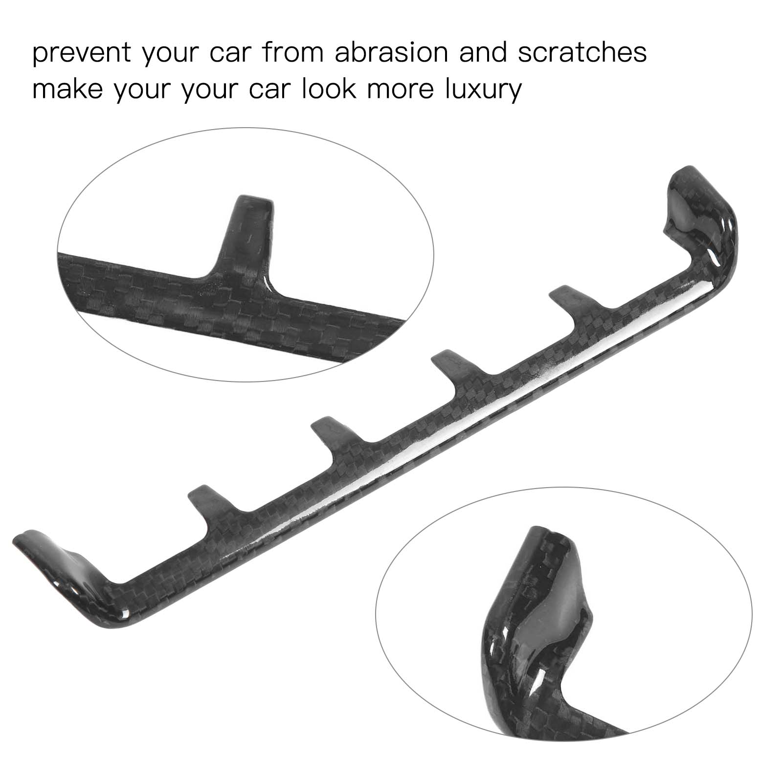 Schutzhülle Und Dekoratives Zubehör Aus Echtem Carbon Für Den Warnknopf In Der Mittelkonsole Des Porsche 911 (992 2019-2023)