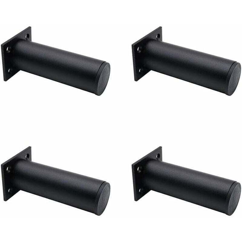 Verstellbare Möbelfüße Aus Mattschwarzem Aluminium – 4er-set, Höhe 120 Mm, Durchmesser 30 Mm, Für Couchtisch, Fernseher Oder Schrank