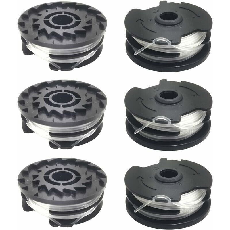 6er-pack Ersatz-trimmerfadenspulen Für Parkside-freischneider – Kompatibel Mit Prta 20-li A1, Prt 550 A1/a3, Prt 300 A1 – 2 Mm Durchmesser