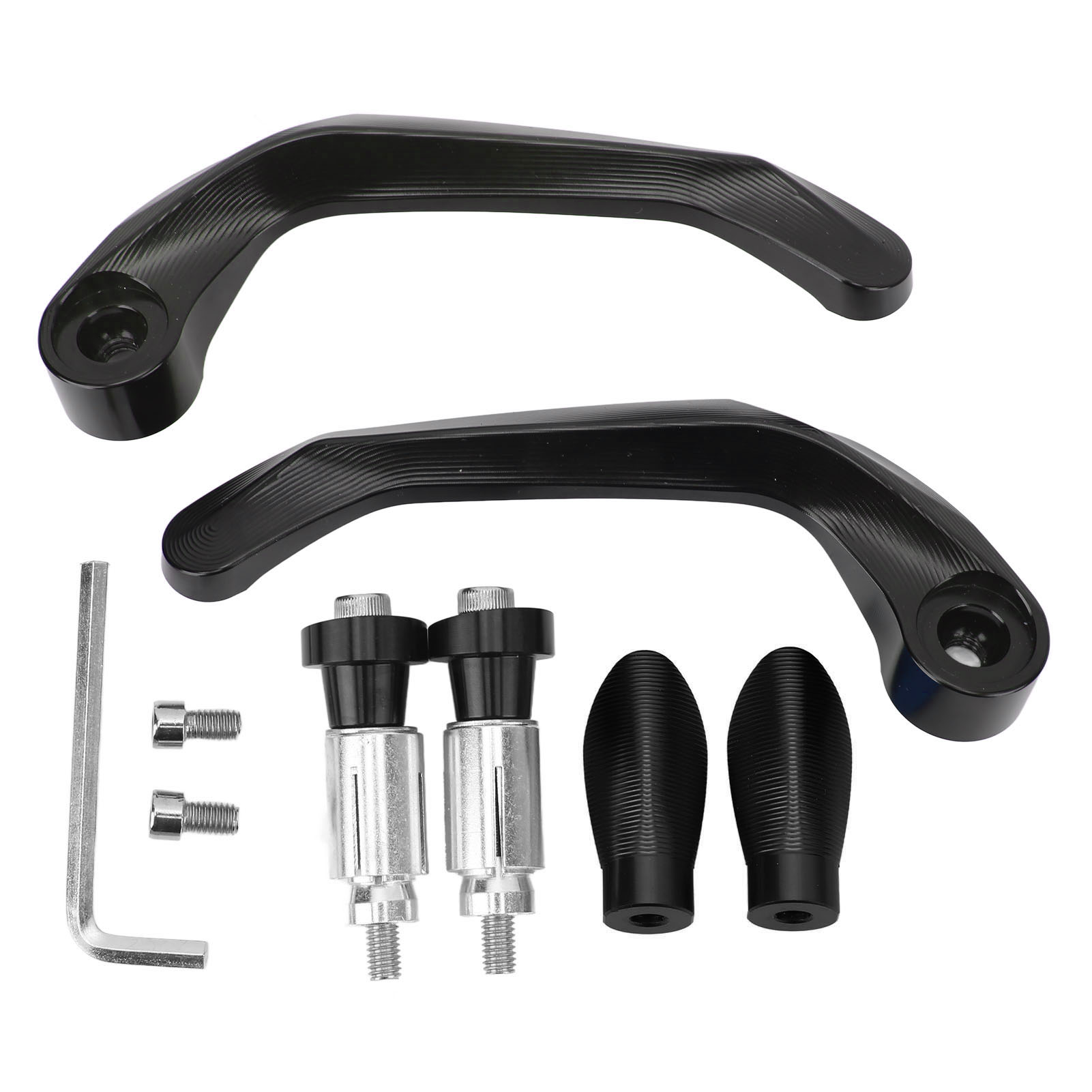 Motorrad-brems- Und Kupplungsschutz - Universal 22 Mm - Schwarz Eloxierte Oberfläche - Aluminium - Aufprallschutz [2 Stück]