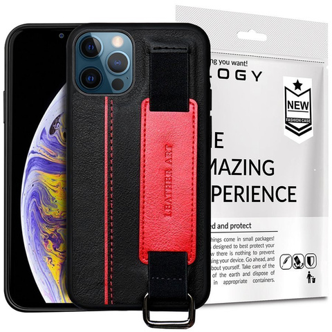 Alogy Lederhülle Für Apple Iphone 12 Pro Max 6,5 Zoll, Schwarz