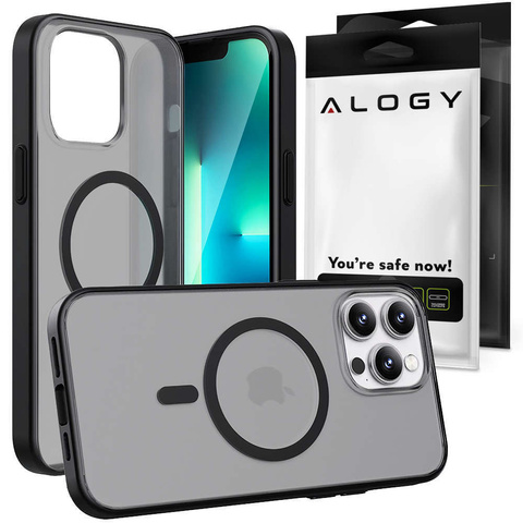Alogy Magmat Hülle Für Magsafe, Matte Handyhülle Für Apple Iphone 14 Pro Max, Schwarz