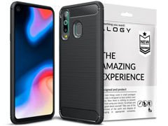 Alogy Rugged Armor Schutzhülle Für Samsung Galaxy A60/m40 Schwarz