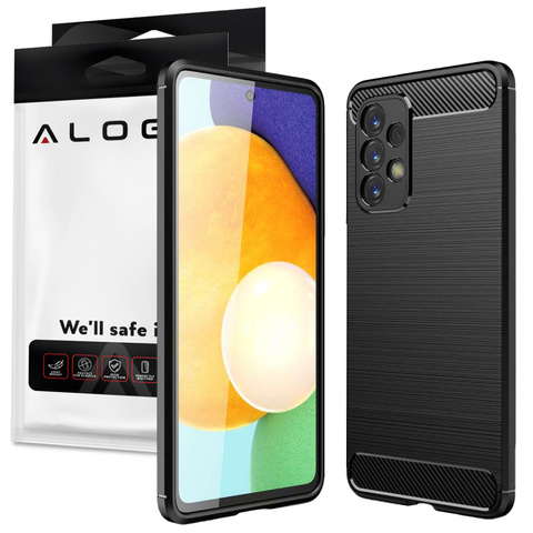 Alogy Rugged Armor Tpu-schutzhülle Für Samsung Galaxy A73 / A73 5g, Carbon Black