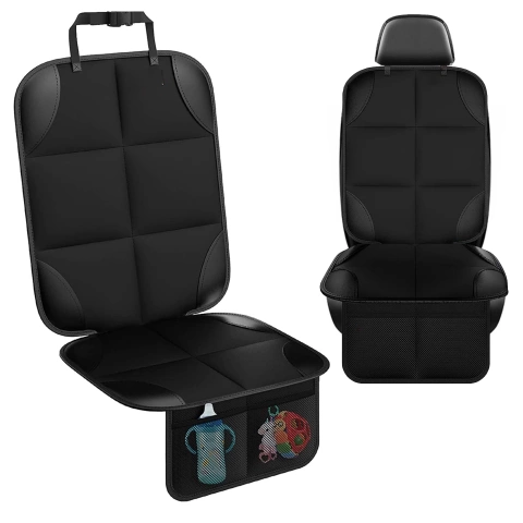 Alogy Seatshield™ Einzelsitz-schutzmatte, Kindersitzauflage, Autositzschutz, Schwarz