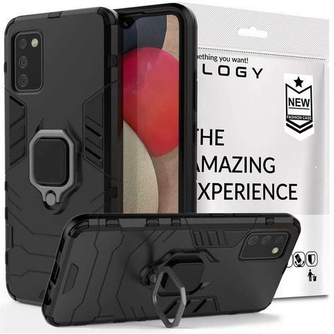 Alogy Stand Ring Armor Case Für Samsung Galaxy A02s/a03s 164mm Schwarz