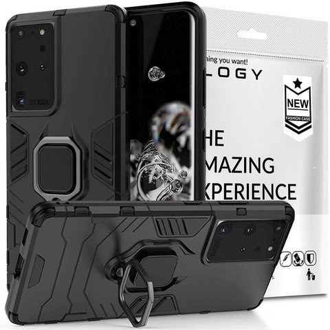 Alogy Stand Ring Armor Case Für Samsung Galaxy S21 Ultra Schwarz