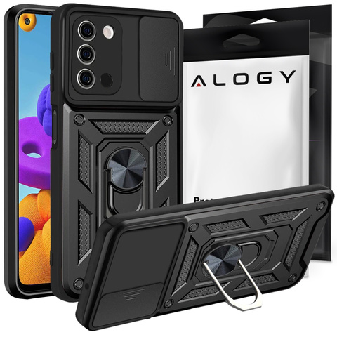 Alogy Camshield Standring-kameraschutzhülle Für Samsung Galaxy A03s 164mm Schwarz
