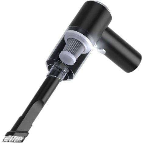 Tragbarer Handstaubsauger Mit Nass- Und Trockensaugfunktion Für Haushaltsgeräte, 120 W Leistung, 9000 Pa Saugkraft, Kabelloses Mini-reinigungsgerät, Schwarz