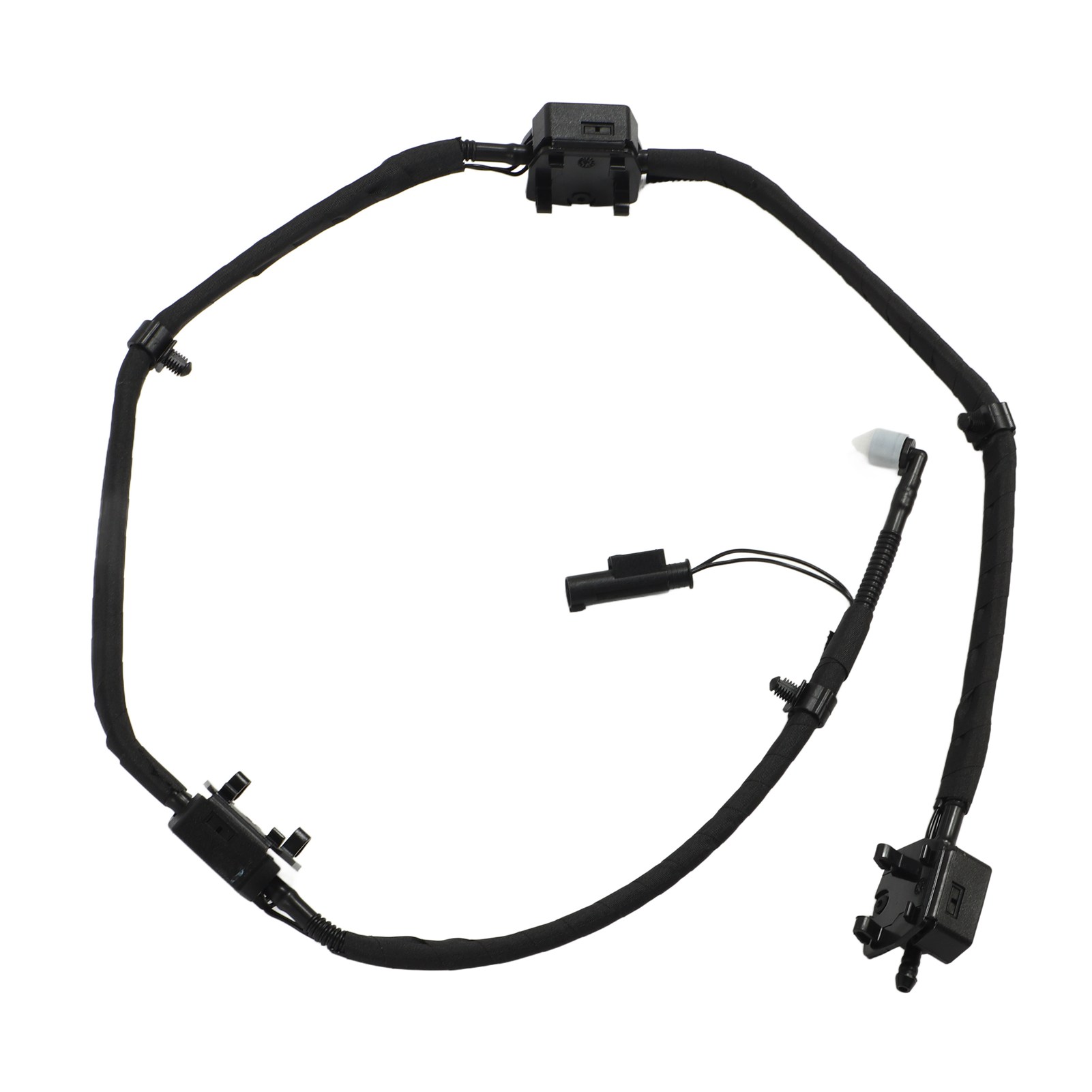Beheizbare Windschutzscheibendüse 61667202027 Abs Schwarz Für Klimatisierte Sprühdüsen 7er-serie F01/f04 (2008–2015) – Belüftete Waschdüse