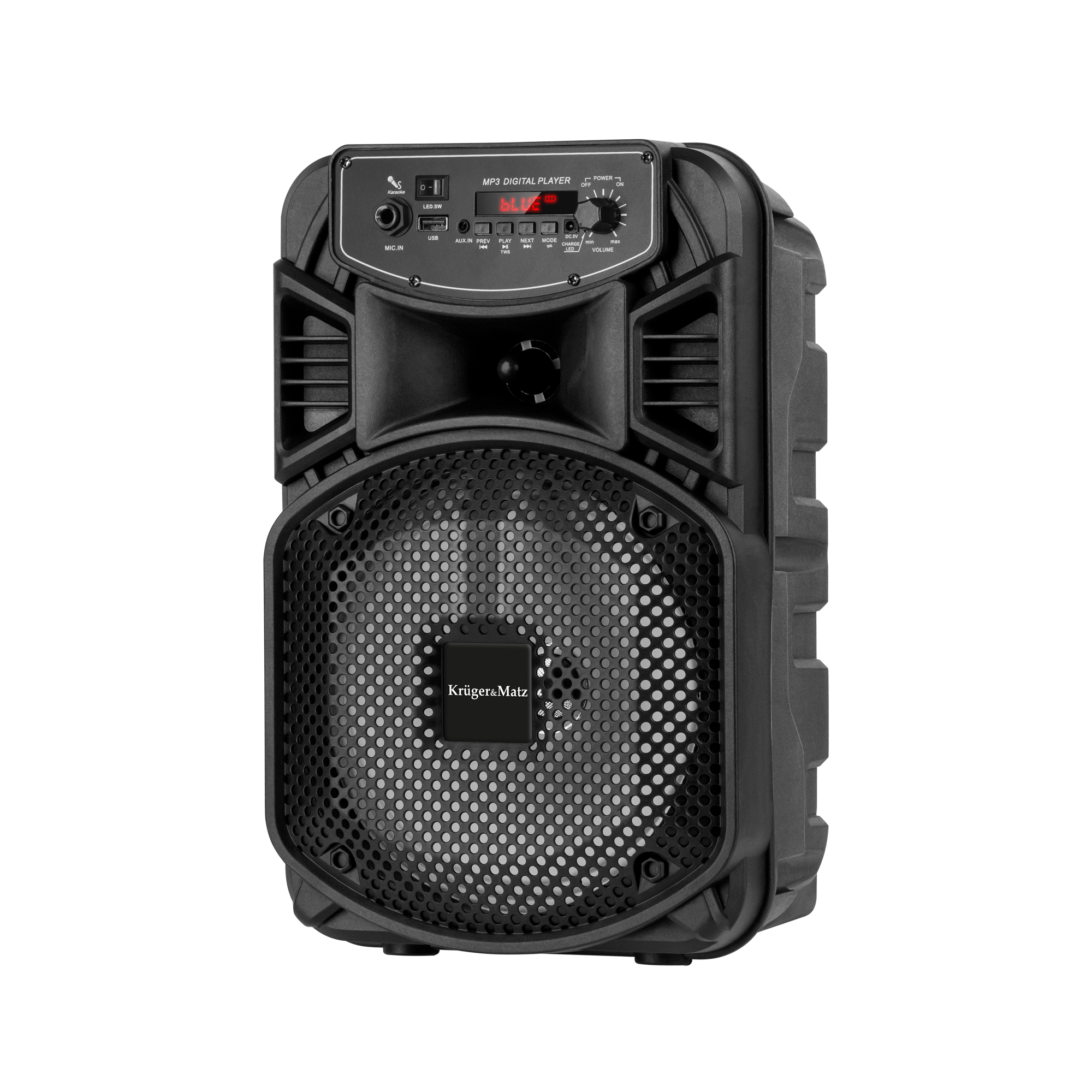 Kruger&matz Led Bluetooth-lautsprecher Mit Usb Und Aux-anschluss, 10 W