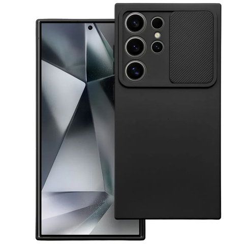 Schutzhülle Für Samsung Galaxy S24 Ultra, Gepanzertes Gehäuse, Kameraabdeckung, Slide Camshield Case Alogy, Schwarz