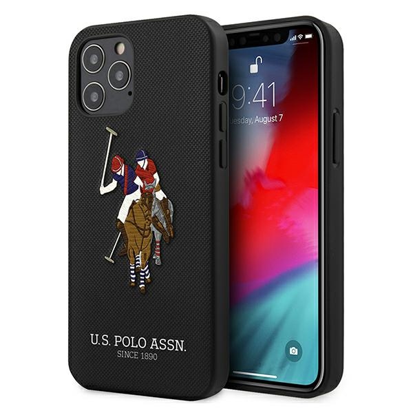 Us Polo Ushcp12lpugflbk Iphone 12 Pro Max 6,7 Zoll Schwarz/schwarz Polo Stickerei Kollektion