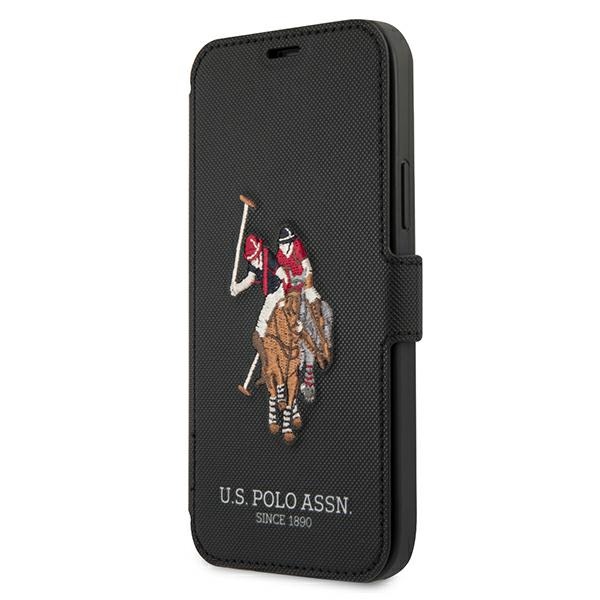 Us Polo Usflbkp12mpugflbk Iphone 12/12pro 6.1 Schwarz/schwarz Buch Polo Stickerei Kollektion