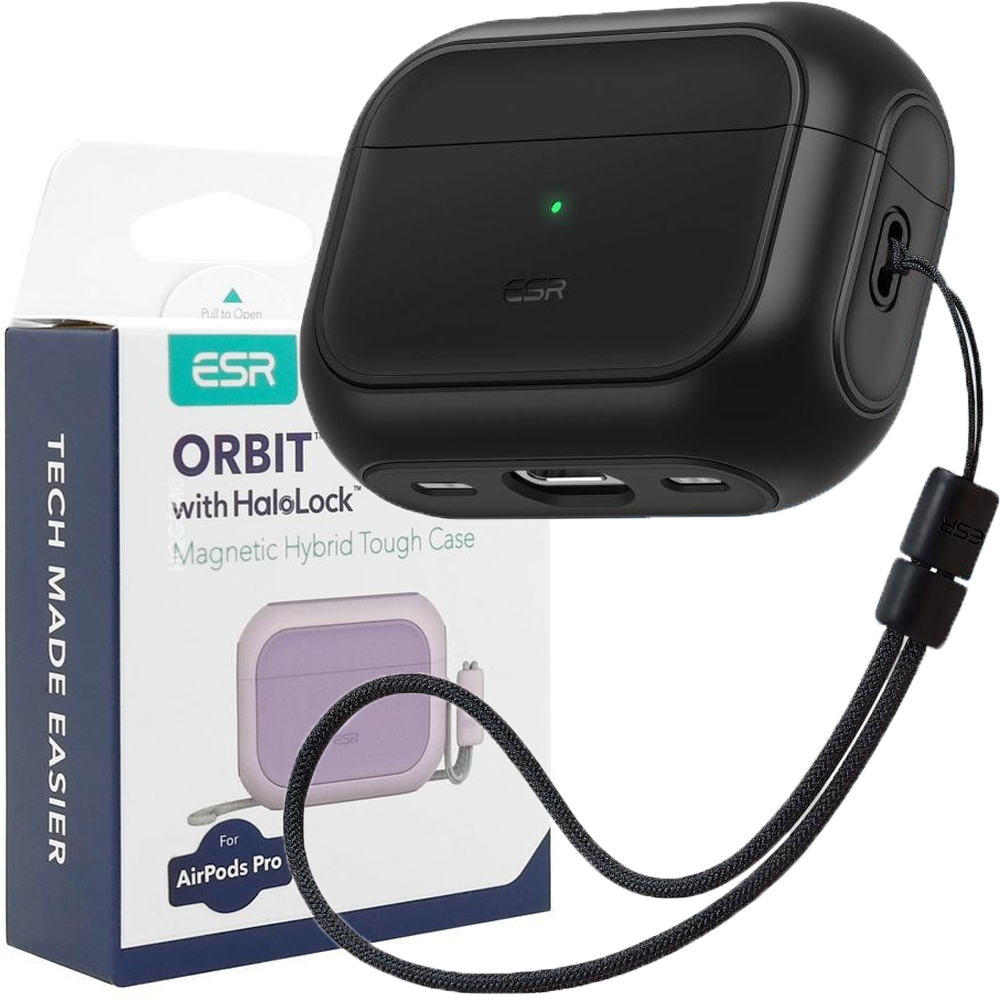 Esr Orbit Halolock Magsafe Apple Airpods Pro 1/2 Schwarz