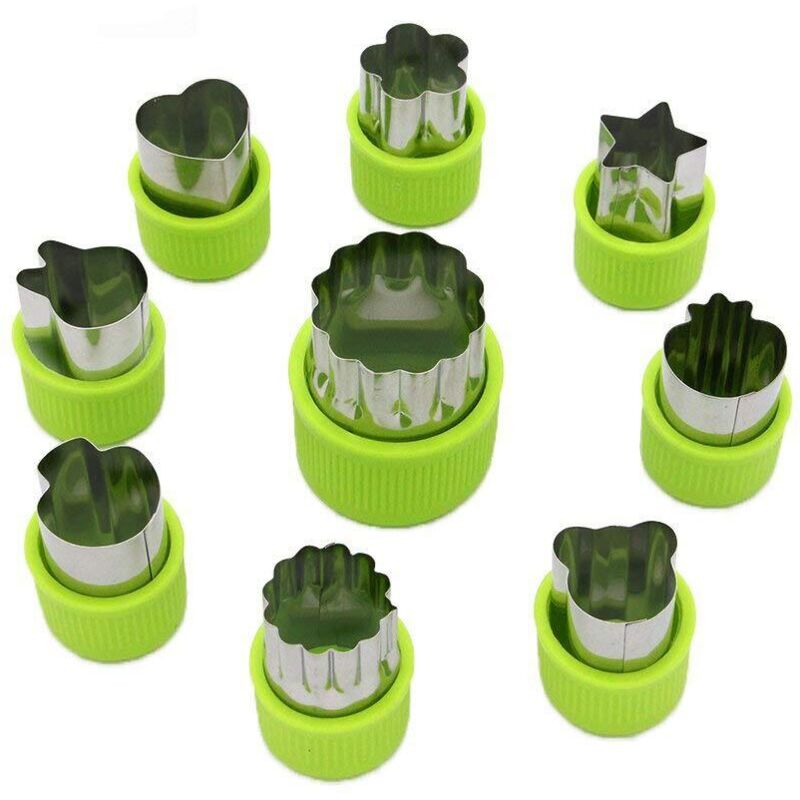Set Mit 12 Ausstechformen Aus Edelstahl Für Kinder – Gemüseformen, Mini-törtchen, Früchte Und Dekorative Kekse