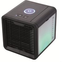 Tragbarer Luftkühler 79,2 M³/h – Luftdurchsatz Für Räume Bis Zu 20 M² – 7-farbiges Led-touchpanel – 3 Geschwindigkeitsstufen – 5 W