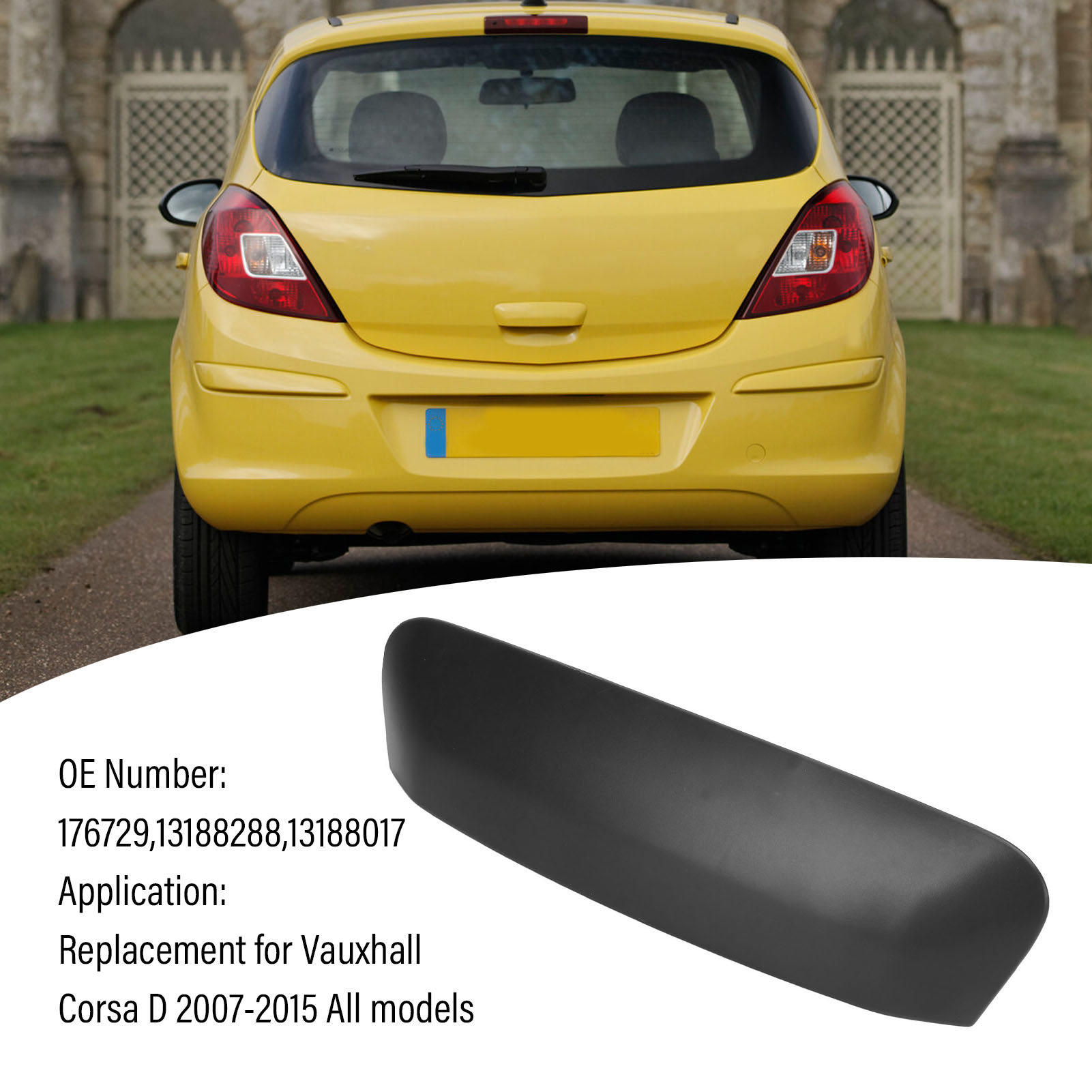 Kofferraumklappenöffnungsschalter 13188017 Schwarz Für Vauxhall Corsa D 2007-2015