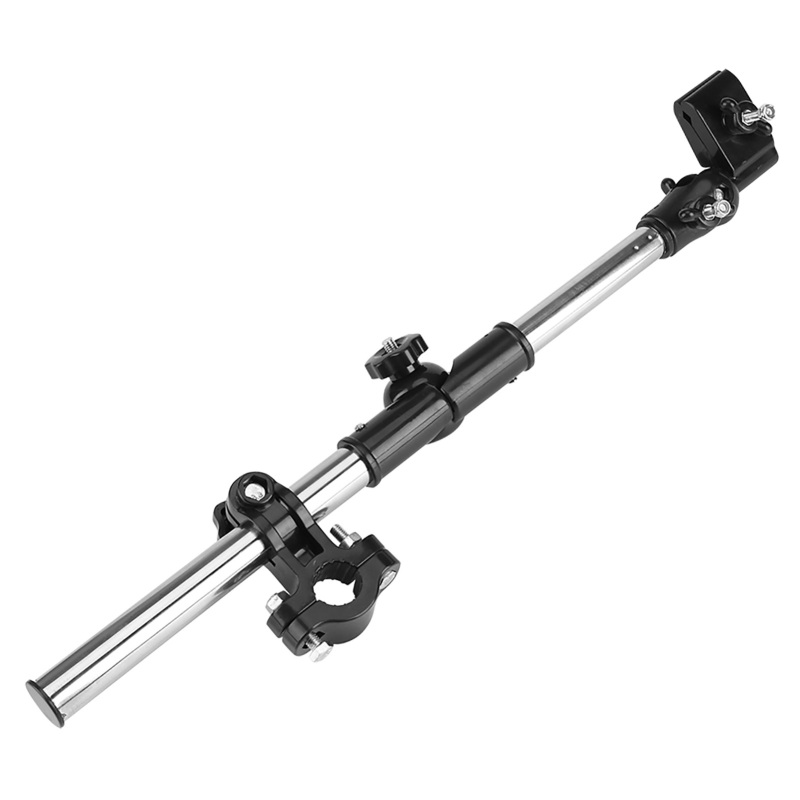 360° Verstellbarer, Ausziehbarer Schirmhalter Für Kinderwagen, Buggy, Fahrrad, Stuhl (schwarz)