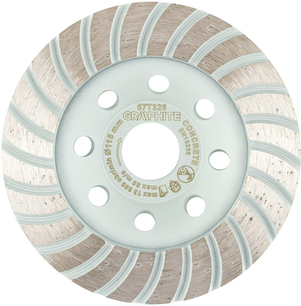 Diamantscheibe Graphite Turbo 115 Mm 22,2 Mm Trocken