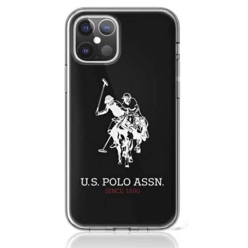 Us Polo Assn Big Double Horse Logo - Iphone 12 Pro Max Hülle (schwarz)