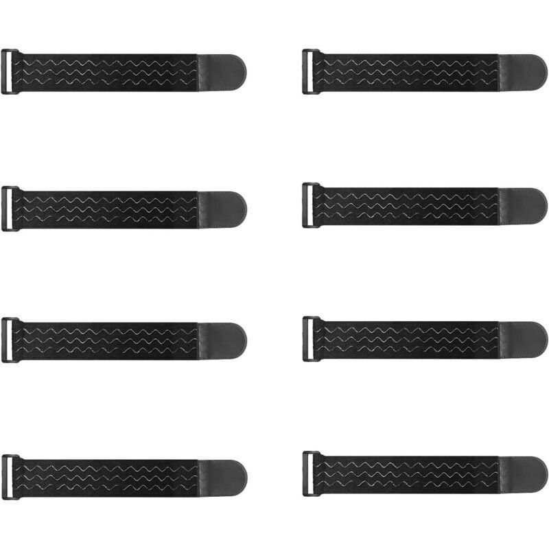 Bardusch Elastische Gurte Mit Rutschfester Rückseite 30 X 5 Cm (8 Stück), Mehrzweck-klett-kabelbinder Für Fahrräder, Hosenschutz, Gepäck, Yogamatten, Camping, Schläuche, Kabel