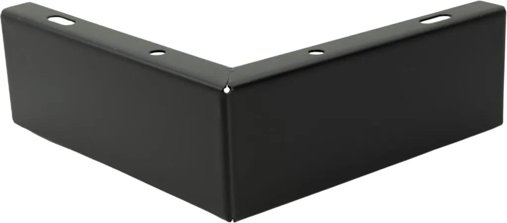 Metallbeine Für Eckmöbel, Matt Schwarz, 5,5 Cm Hoch: Minimalistisches Design, Eleganter Lifestyle, Inklusive Schutzrollen Zum Schutz Des Bodens.