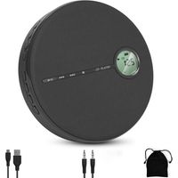 1 Tragbarer Cd-player, 5 Wiedergabemodi, Kompatibel Mit Cd/cd-r/mp3/wma, Mit Aux-eingang Und Speicherfunktion, Für Auto Und Zuhause