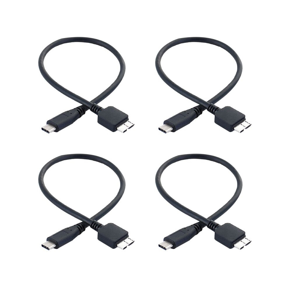 4x Festplatten-datenkabel Usb 3.1 Type-c Stecker Auf Usb 3.0 Micro-b Stecker Für Handy Und Tablet