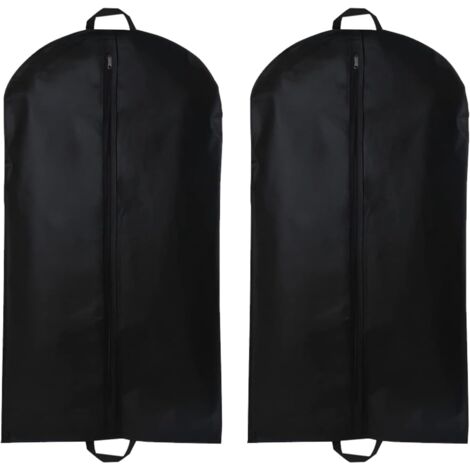 Schwarzer Anzugsack (60 X 120 Cm) Für Herren, Inklusive Staubbeutel, Aufbewahrungstasche Und Wiederverwendbarem Reißverschluss Für Anzüge, Mäntel Und Smokings.