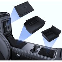 3 Aufbewahrungszubehörteile: Mittelkonsolen-organizer, Armlehnenbox, Versteckter Einsatz, Für Tesla Model 3 Und Model Y