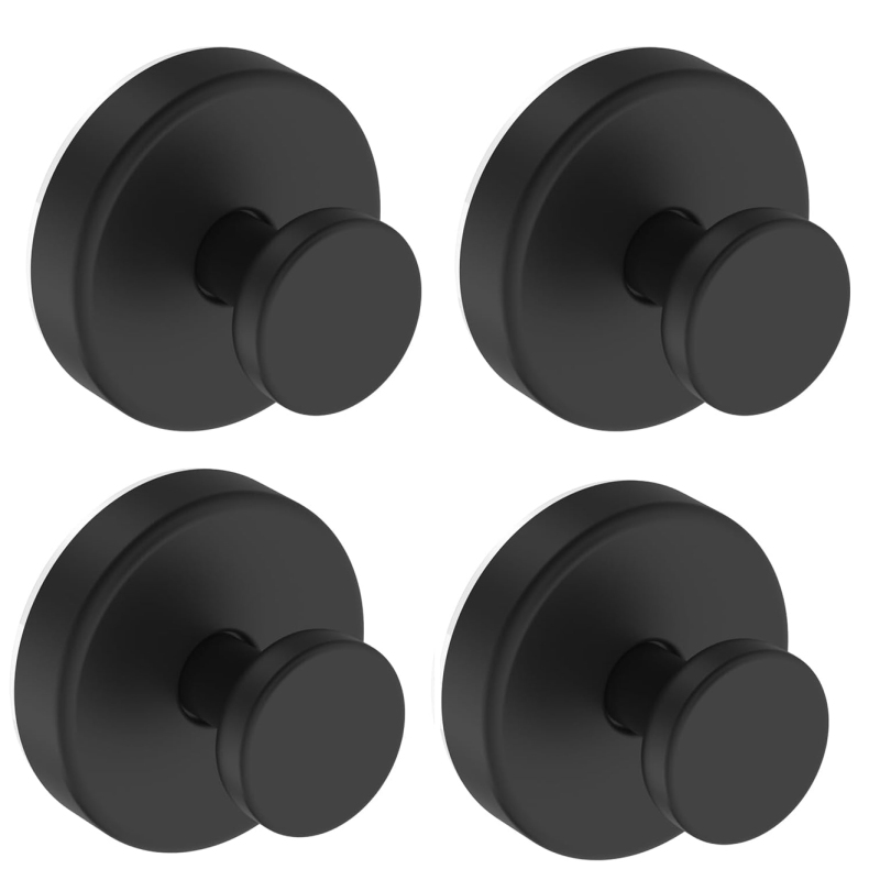 Abnehmbare Duschhandtuchhaken Mit Saugnapf – 4er-set, Chrom