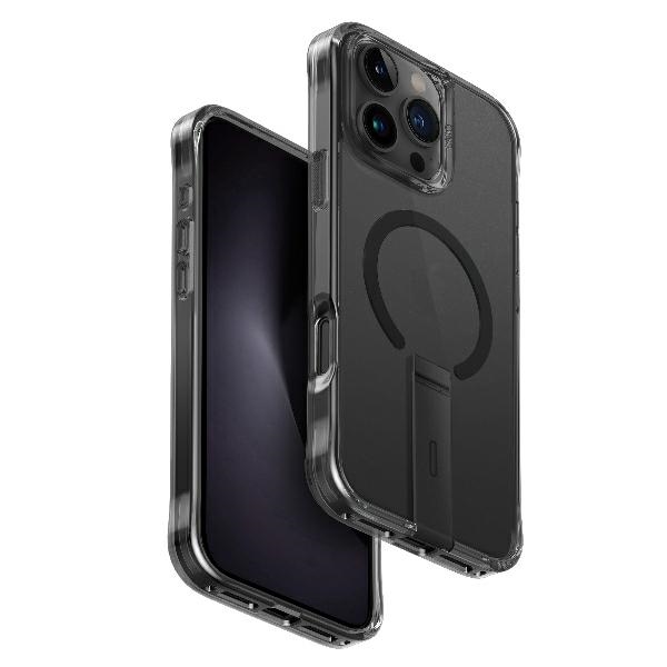 Uniq Hülle Eleva Mit Vertica Ständer Für Iphone 16 Pro Max 6,9" Schwarz/carbon Schwarz