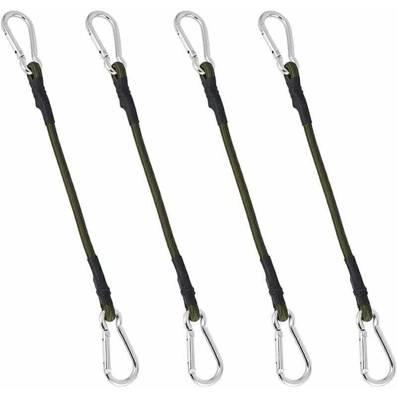 Hochwertige 30 Cm Gummiseile – 4er-pack Für Camping, Gepäck Und Reisen – Hochfester, Verzinkter Stahl