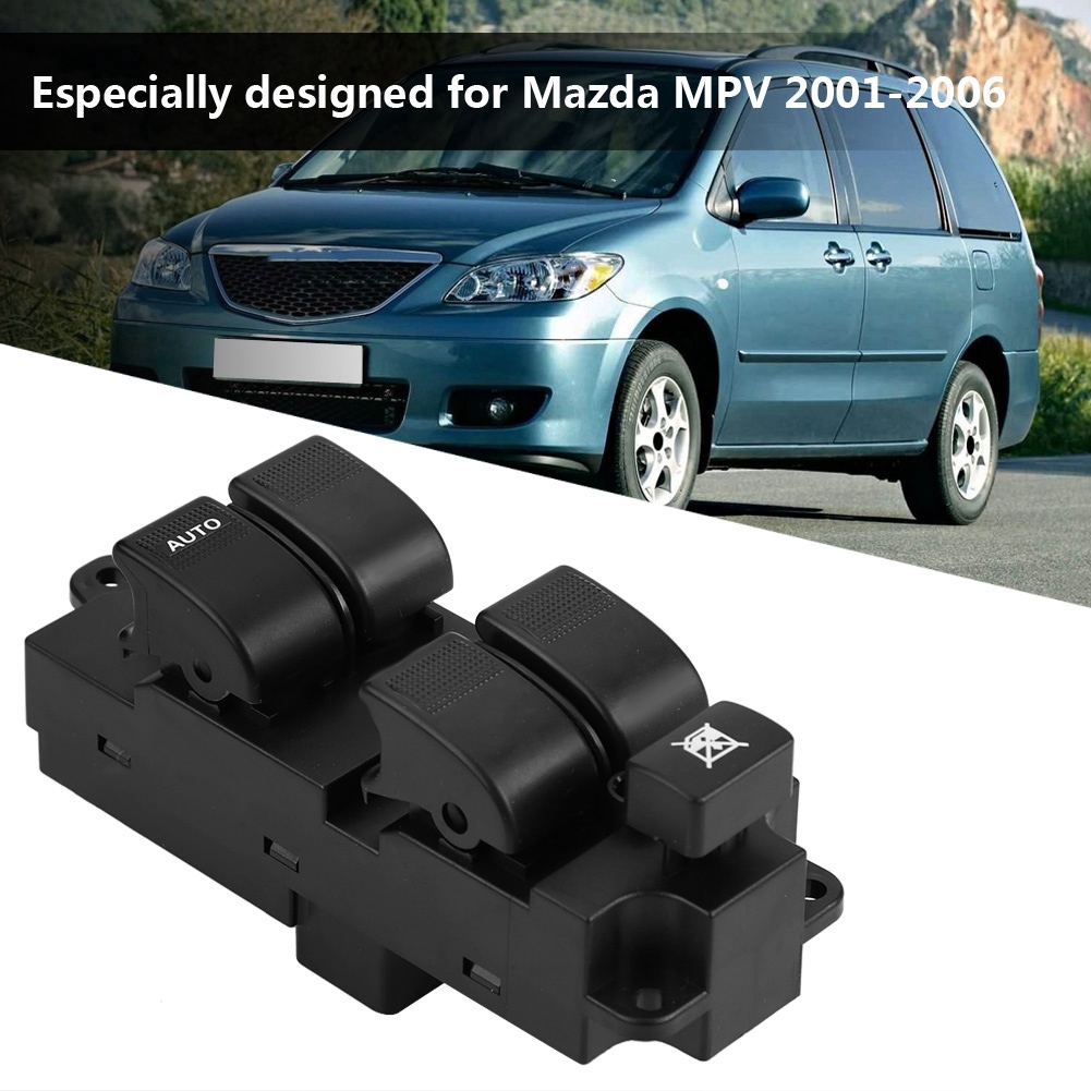 Fensterheberschalter Für Mazda Mpv 2001-2006 Lc62-66-350a Abs Schwarz