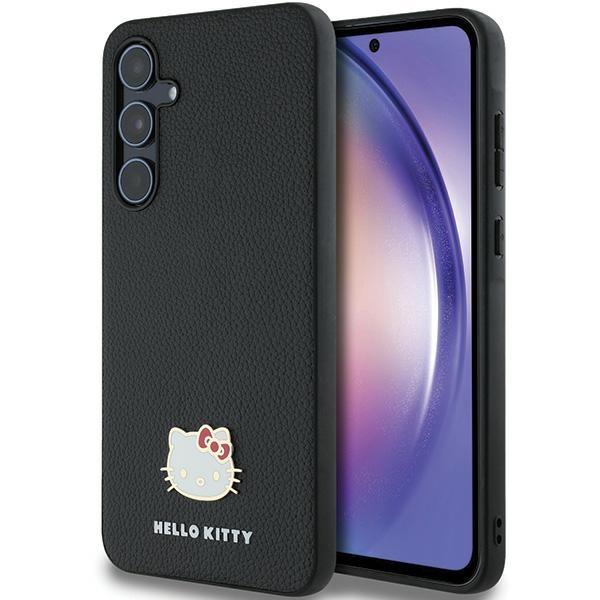 Hello Kitty Hkhcsa55pghdlmk A55 A556 Schwarz/schwarzes Hartschalenetui, Metall-logo, Katzenkopf