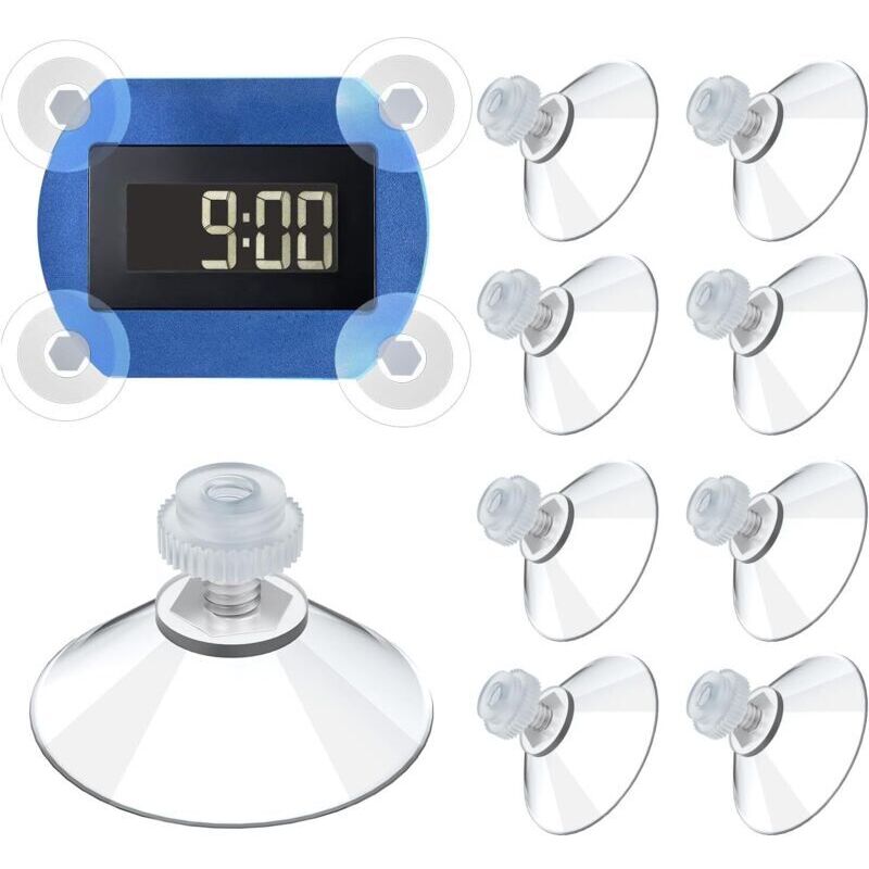 Set Mit 8 Hochhaftenden Saugnäpfen Für Windschutzscheiben – Kompatibel Mit Needit Park Lite, Hitzebeständig, Wiederverwendbar