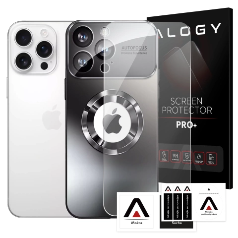 Apple Iphone 16 Pro Hülle Alogy Magsafe Luxeshield™ Hülle Mit Magsafe-linsenschutz, Graphitschwarz + Gehärtetes Glas