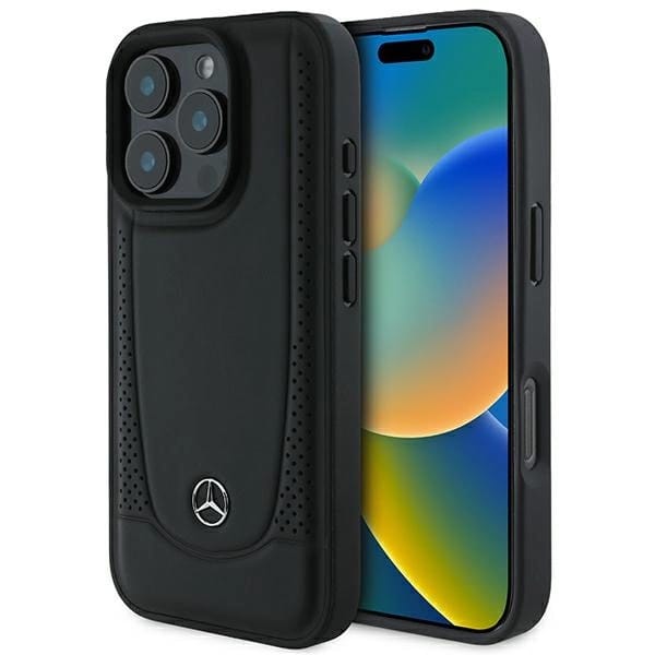 Mercedes Mehcp16xarmbk Iphone 16 Pro Max 6,9 Zoll Schwarzes/schwarzes Hardcase Aus Leder Urban