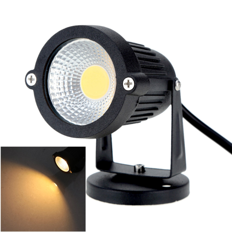 8-w-led-flutlicht, 85–265 V Ac, Schutzart Ip65, Schwarzes Aluminium, Ideal Für Rasenflächen, Gärten, Teiche Oder Einfahrten. Leistungsstarkes Rgb-licht In Warmweiß/neutralweiß. Ce- Und Rohs-zertifizie