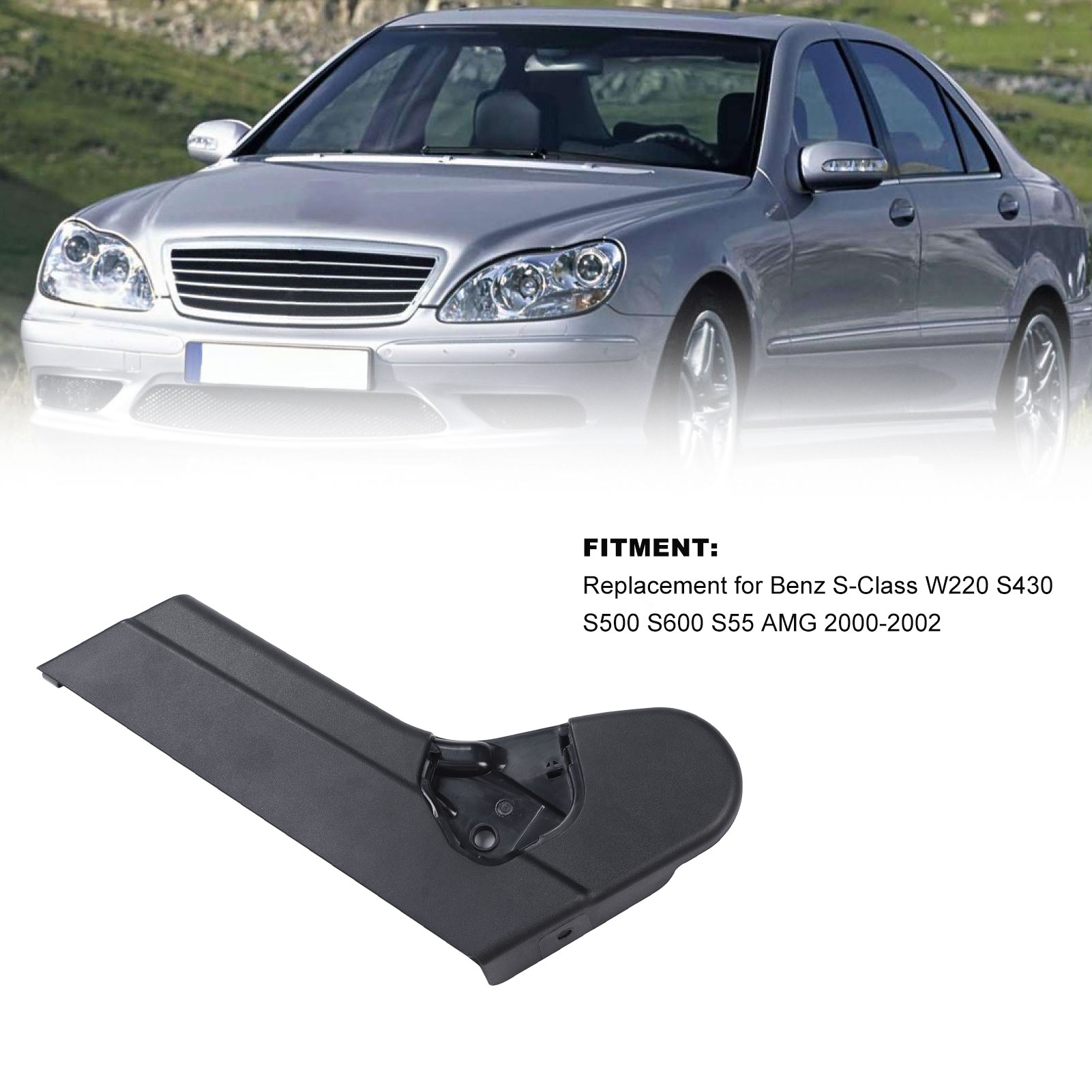 Verkleidungsabdeckung Links Für Den Fahrersitz, Dekorativ, Schwarz, Abs Für Mercedes-benz S-klasse W220 (2000-2002)