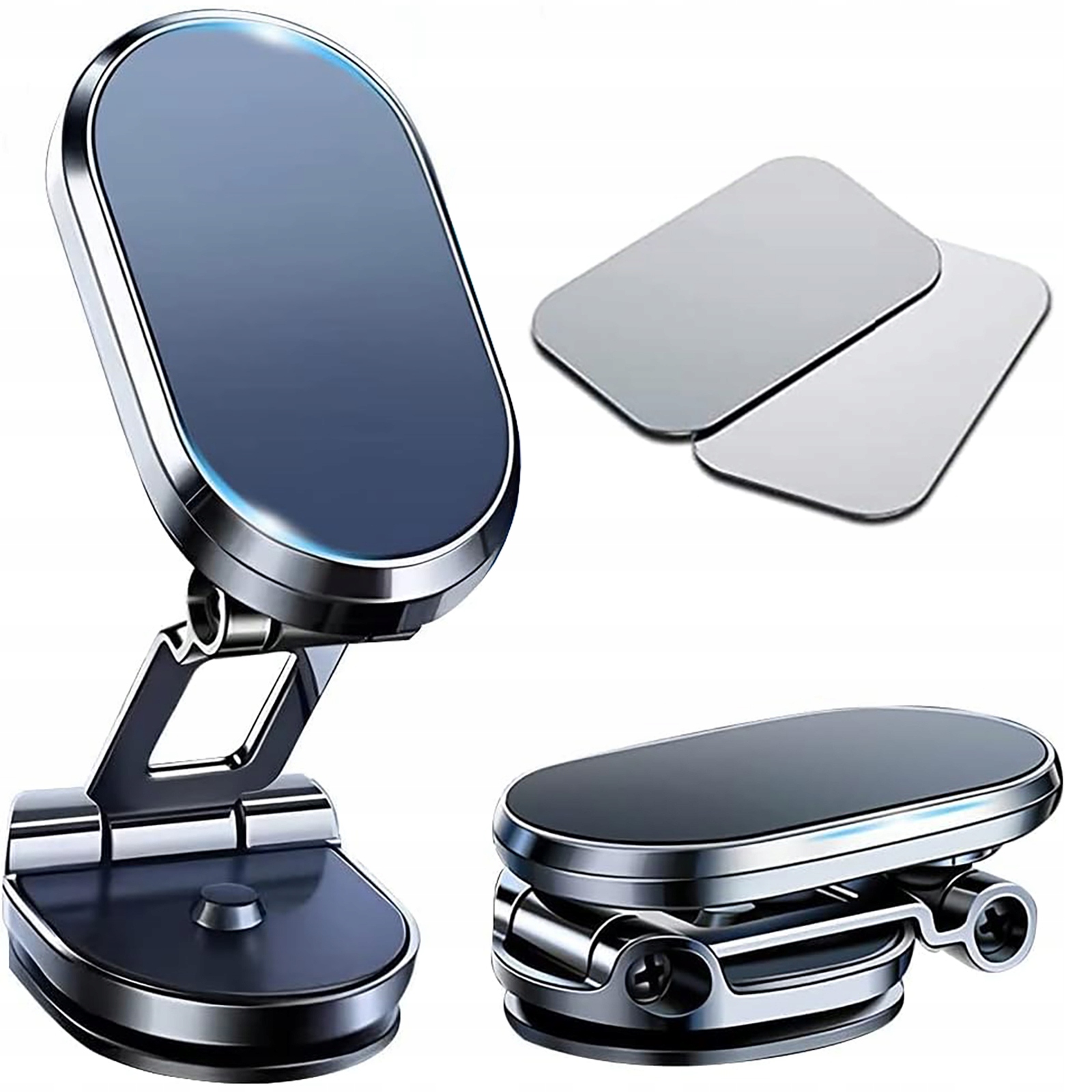 Magnetische Autotelefonhalterung – Silber/schwarz
