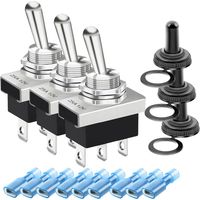 3-teiliger Wippschalter, Metall, Spdt 3-positionen, Wasserdicht, Für Auto Und Boot