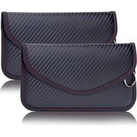 Set Mit 2 Faraday-taschen Aus Kohlefaser, Hf-abschirmung, Schutz Für Handy Und Autoschlüssel