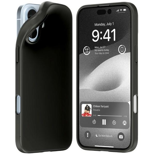 Mercury Soft Iphone 16 Plus 6,7 Zoll, Schwarz/schwarz